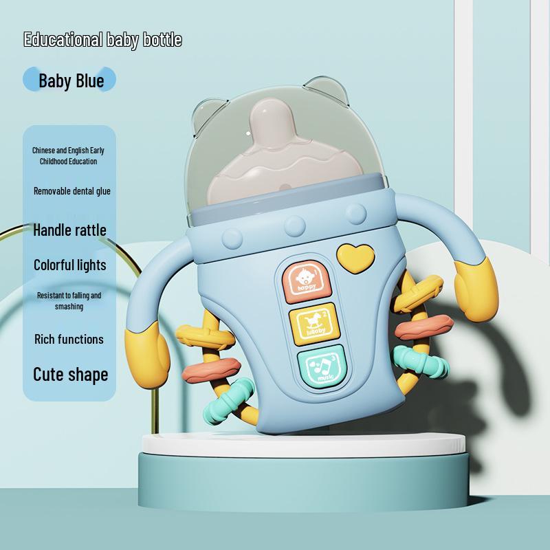 Baby Soothing Teether Rattle: Educational Toy for 0+ Months