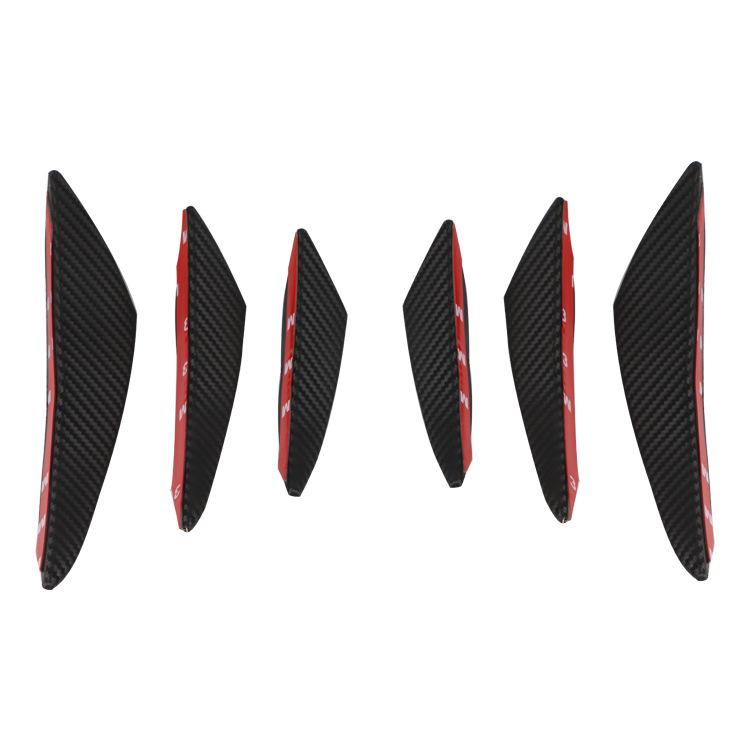 

Комплект аэродинамических крыльев для мотоцикла, спойлер для Yamaha Suzuki Kawasaki Honda Ninja H2/H2R, скутер BWS RS JOG JOE E carbon black 6PCS