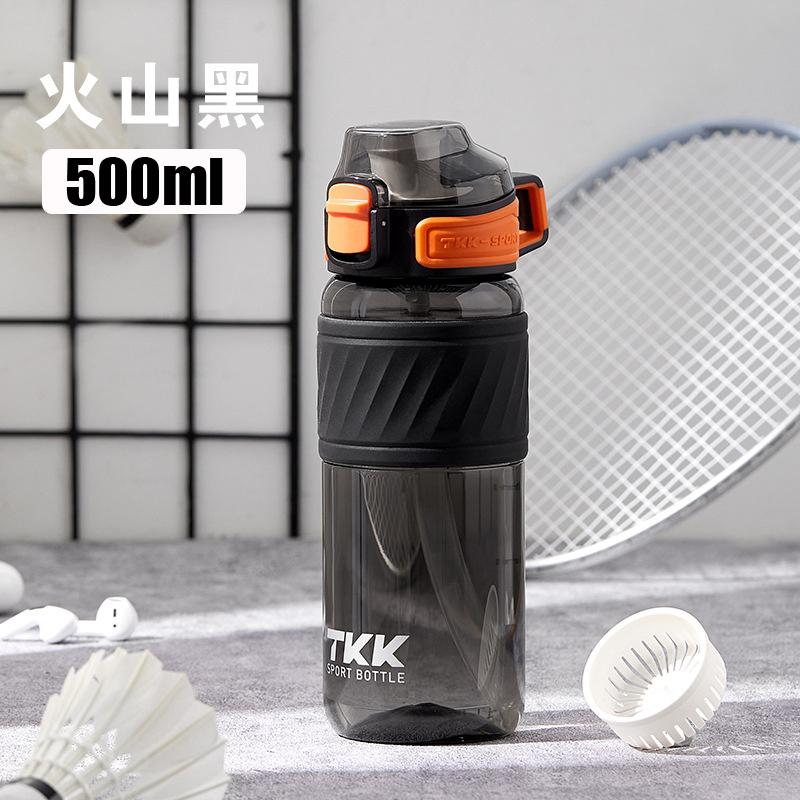 

TKK 17 Спортивные бутылки на 20 унций с соломой Прочные бутылки из тритана без BPA Герметичные бутылки с водой для школы, фитнеса, спортзала на открытом воздухе 500-600ml