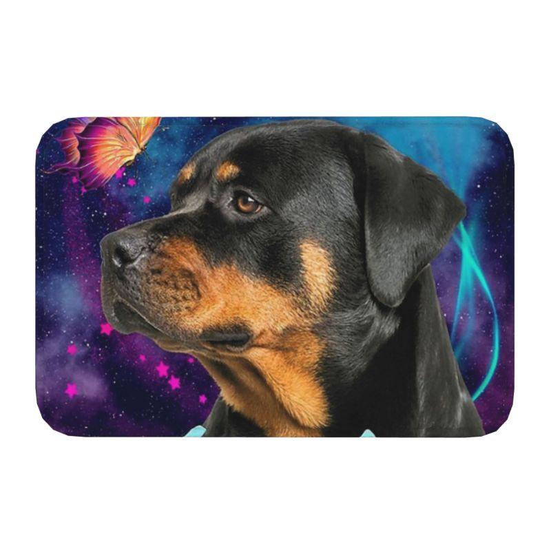Rottweiler Dog Floor Door Bathroom Kitchen Mat Anti-Slip Outdoor Pet Animal Doormat Living Room Entrance Rug Carpet Footpad