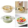 Versatile Rotating Snack Tray Decorative Multi Colored Tray for Dining Table and Outdoor Picnics