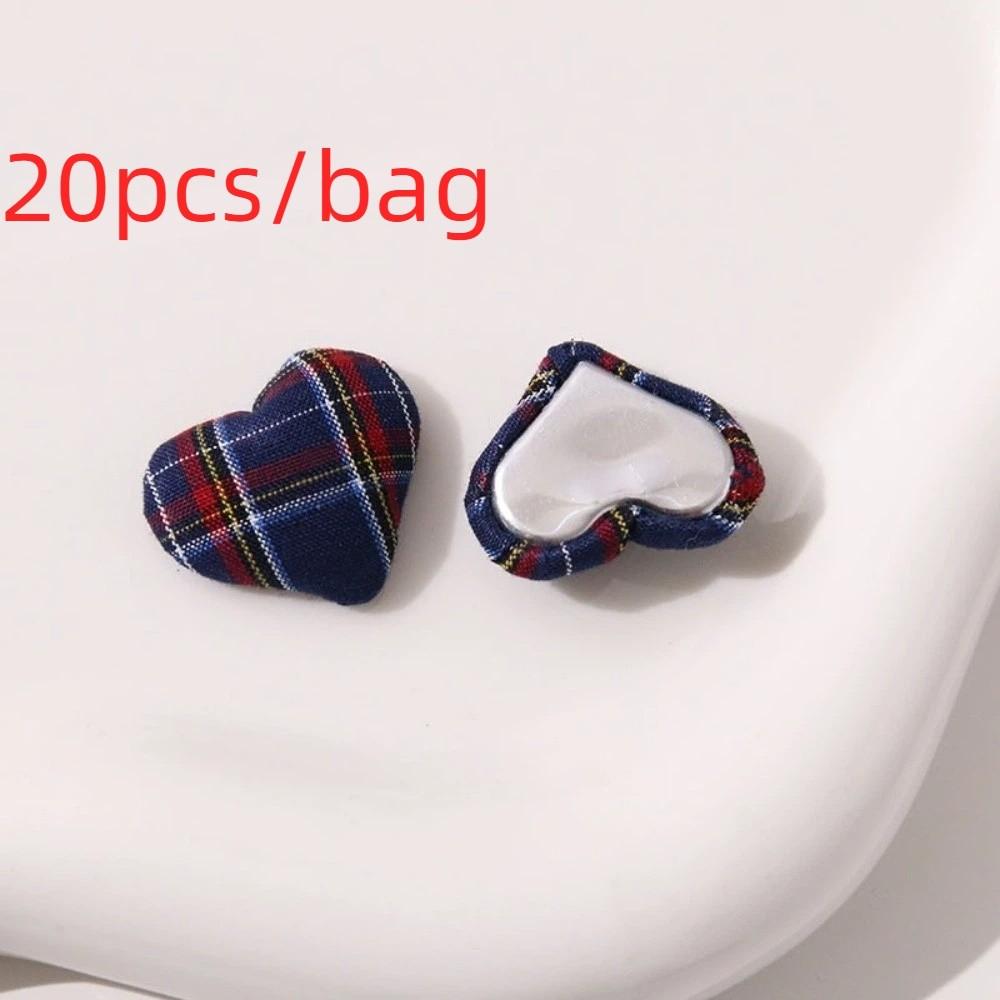 20pcs Heart Button Fabric Bag Buttons 20pcs Set Heart Shape Buttons Sewing Crafts