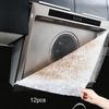 12-piece/set Durable & Portable Kitchen Filter Papers Absorbent Disposable Filter Sheets Lightweight for Ranges Hoods