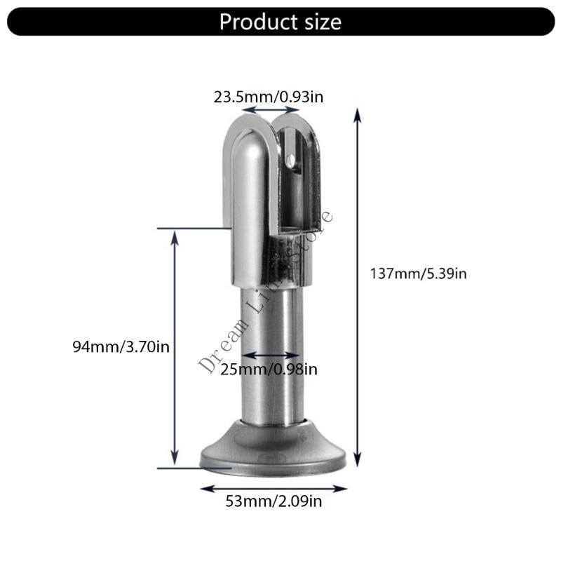 Q1FD 2Pcs Toilet Partition Foot Public Restroom Partition Fittings