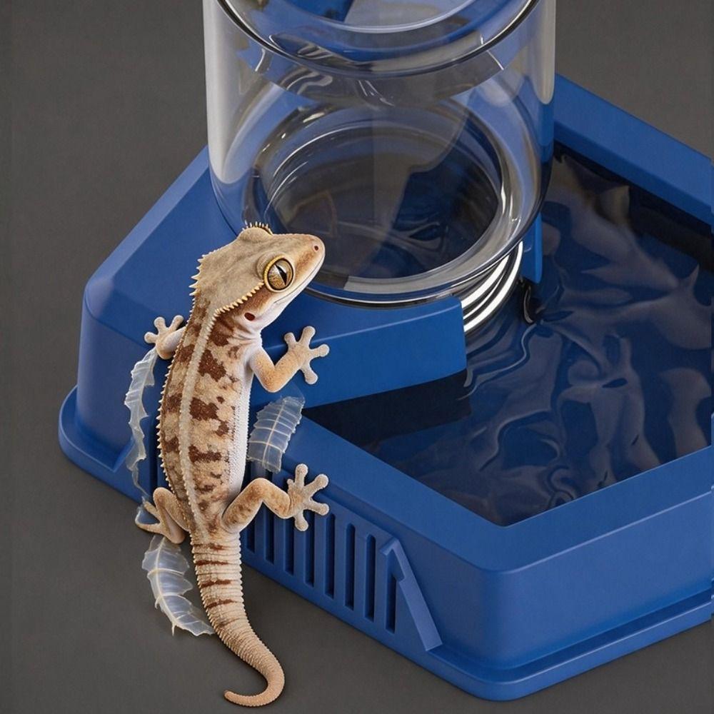 ABS Reptile Water Dish Automatic Creative Water Dish New Turtle Feeder Station For Snakes