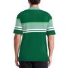 2026 Summer Men's Polo Shirt with Stripes Print Breathable Lightweight Casual Fashionable Outdoor