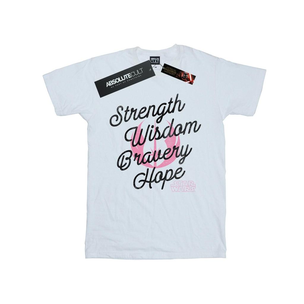 Star Wars: The Rise of Skywalker Mens Star Wars The Rise Of Skywalker Strength Wisdom Bravery Hope T-Shirt