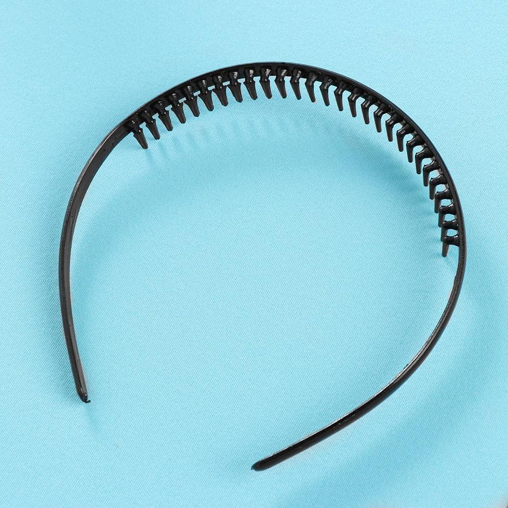 1/2 Pcs Clothing Black plastic Men Hair Clip Sports Hairband Soccer Headband Toothed