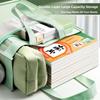 Multifunctional Transparent Tutorial Bag Large Capacity Mesh Mesh Handbag Double Layers File Bag Students