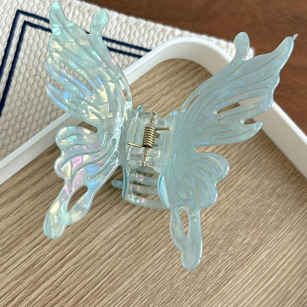 Summer French Butterfly Hair Clips Sweet Hair Claw Clip Cute Fairy Shark Clip Hairgrip Girls Ponytail Holder Hair Accessories