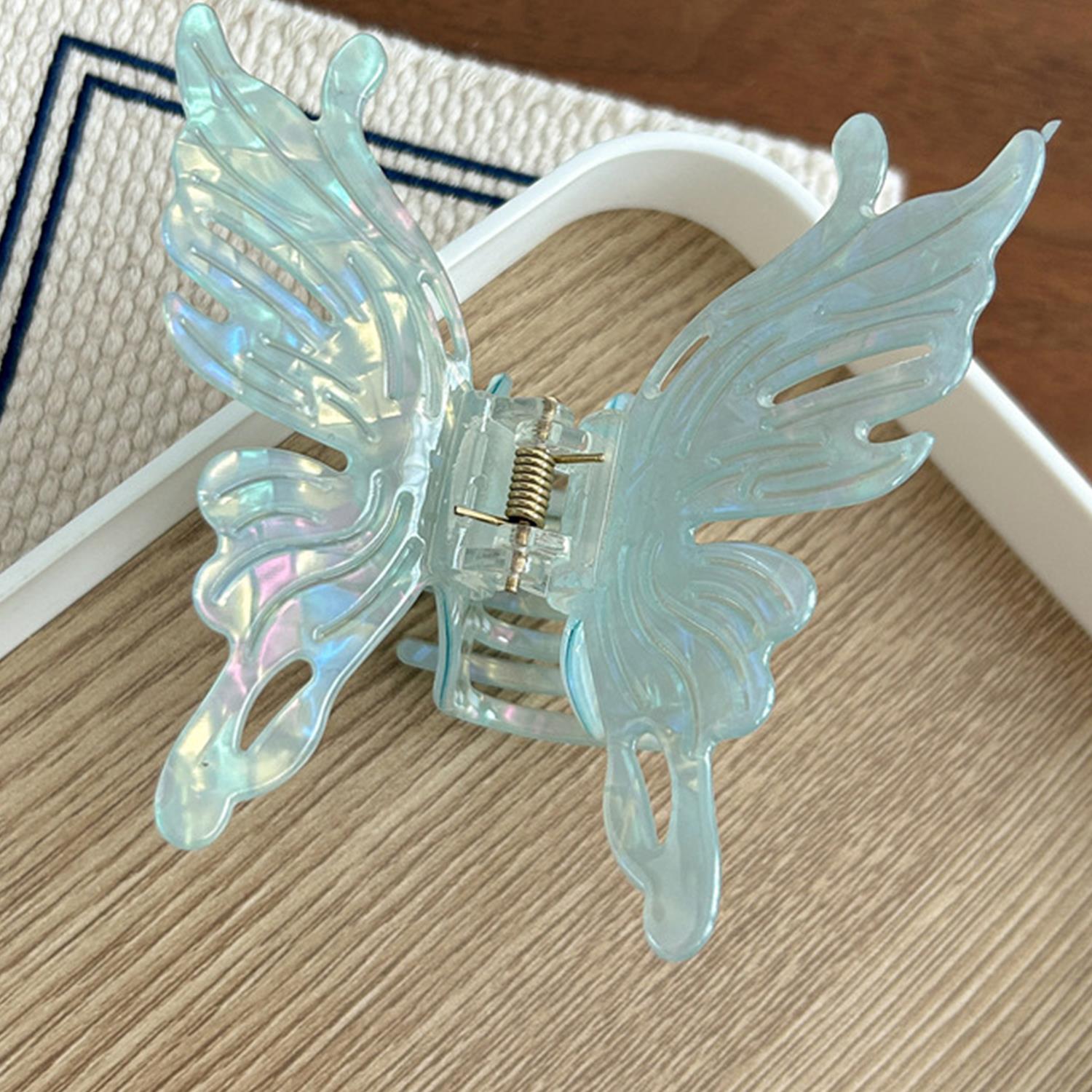 

Летние французские заколки-бабочки для волос, милый зажим-краб для волос, милый сказочный зажим-акула, заколка для волос, резинка для хвостика для девочек, аксессуары для волос