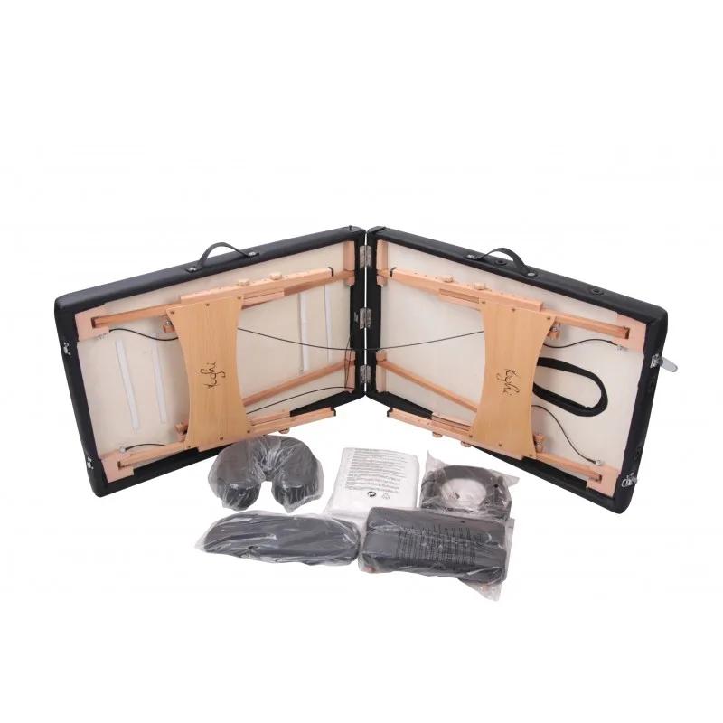 Table De Massage Pliante Avec Accessoires Et Housse Tdm102 Noir Yoghi