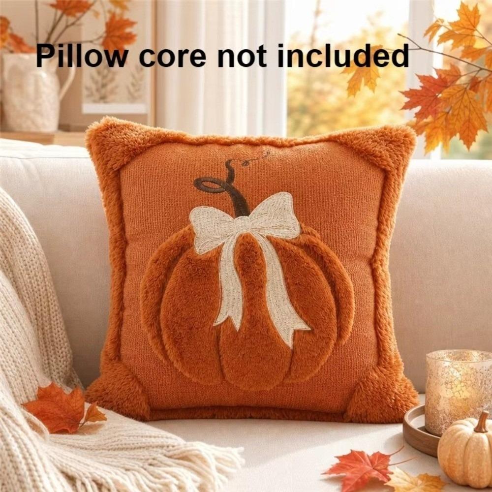 18x18 Inches Throw Pillow Covers Pumpkin Pattern Fall Pillow Cases Fall Festival Decor
