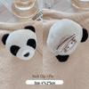 Korean Cute Cartoon Bear Panda Brooch with Plush Doll and Hair Accessories Set
