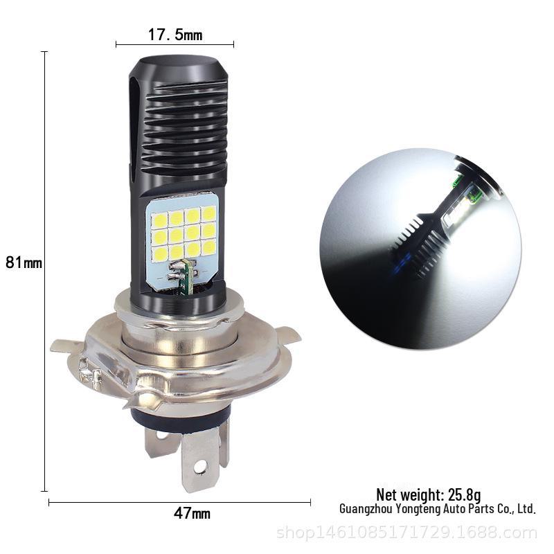 

Светодиодная лампа для фар мотоцикла H4 BA20D PX15D 24SMD 3030 Высокая мощность, высокая яркость