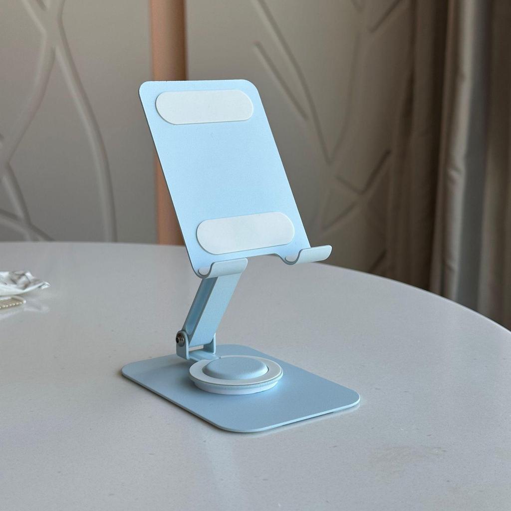 Carbon Steel 360° Rotating Phone & Tablet Holder for Desktop Streaming
