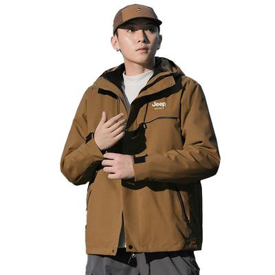 JEEP SPIRIT Unisex 3-in-1 Outdoor Windbreaker Jacket