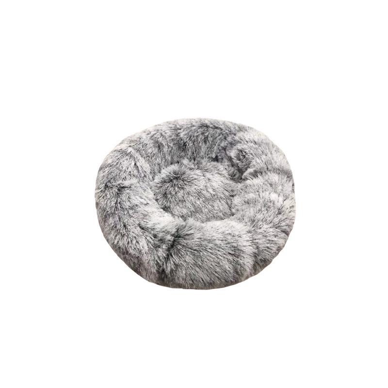 Round Plush Pet Bed: Cozy Dog & Cat Nest for Autumn/Winter