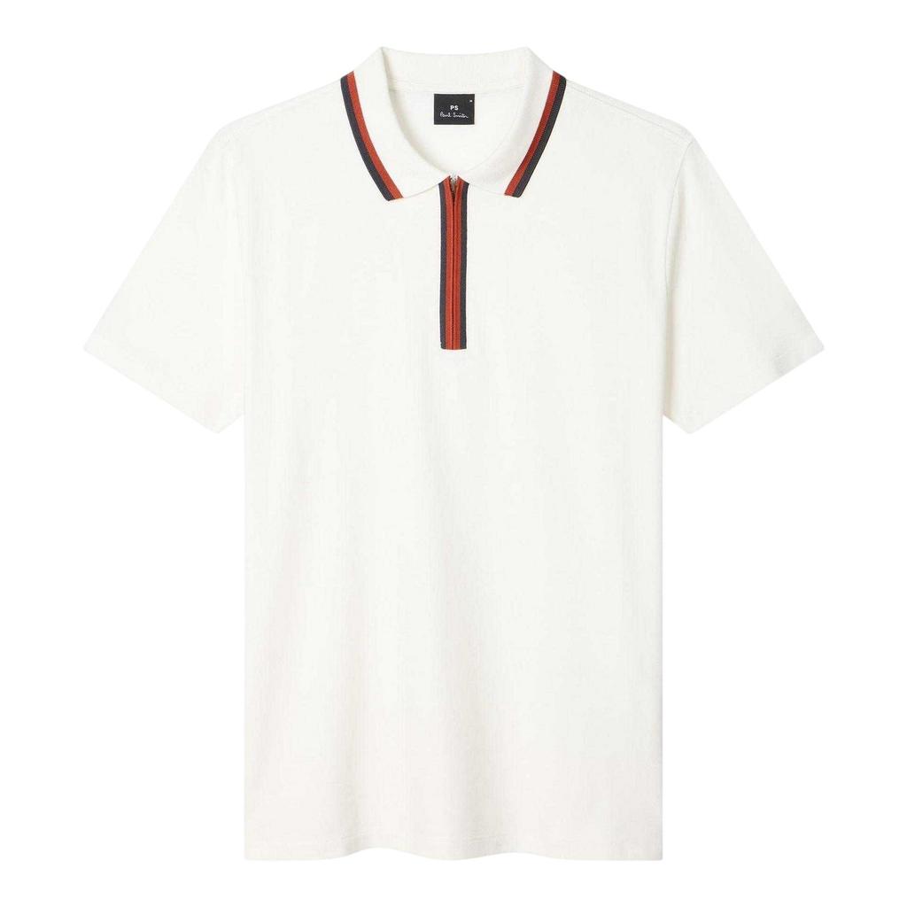 Paul Smith Mens Zipped Tailored Short-Sleeved Polo Shirt