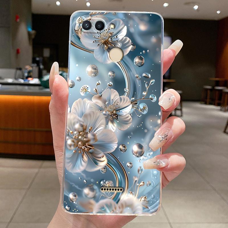 For Xiaomi redmi 6 6A 5A 4A 4X Case Clear Luxury Fashion Butterfly Flower TPU Soft Silicone Casing Cover Transparent Phone Case