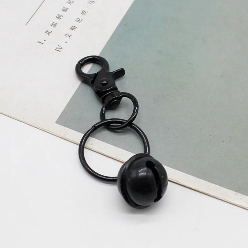 2024 New Sweet Candy Colored Bell Accessories Keyrings Colorful Metal Cute Keychain DIY Handmade Bag Car Key Decoration Gifts