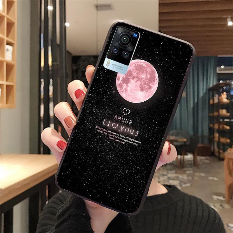 Moon Star Space Astronaut Phone Case for VIVO V21E V21 V23 V23E V2109 Y53S Y33S Y55 Y76 Y31 Y21 Y72 Y01 Y21S Y11S