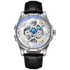Skelett Automatische Mechanische Herrenuhr Mode Top Marke Leuchtend Edelstahl Sportuhren Relogio Masculino