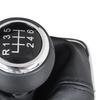 VW Passat B6 05-10 Gear Shift Knob Black + Black Gaiter with Chrome Frame, 6-Speed