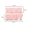 2pcs BABY MAMA Letter Patches Towel Embroidery Ironing Patches For DIY Crafts Clothing Jeans Applique Stickers Sewing Patches