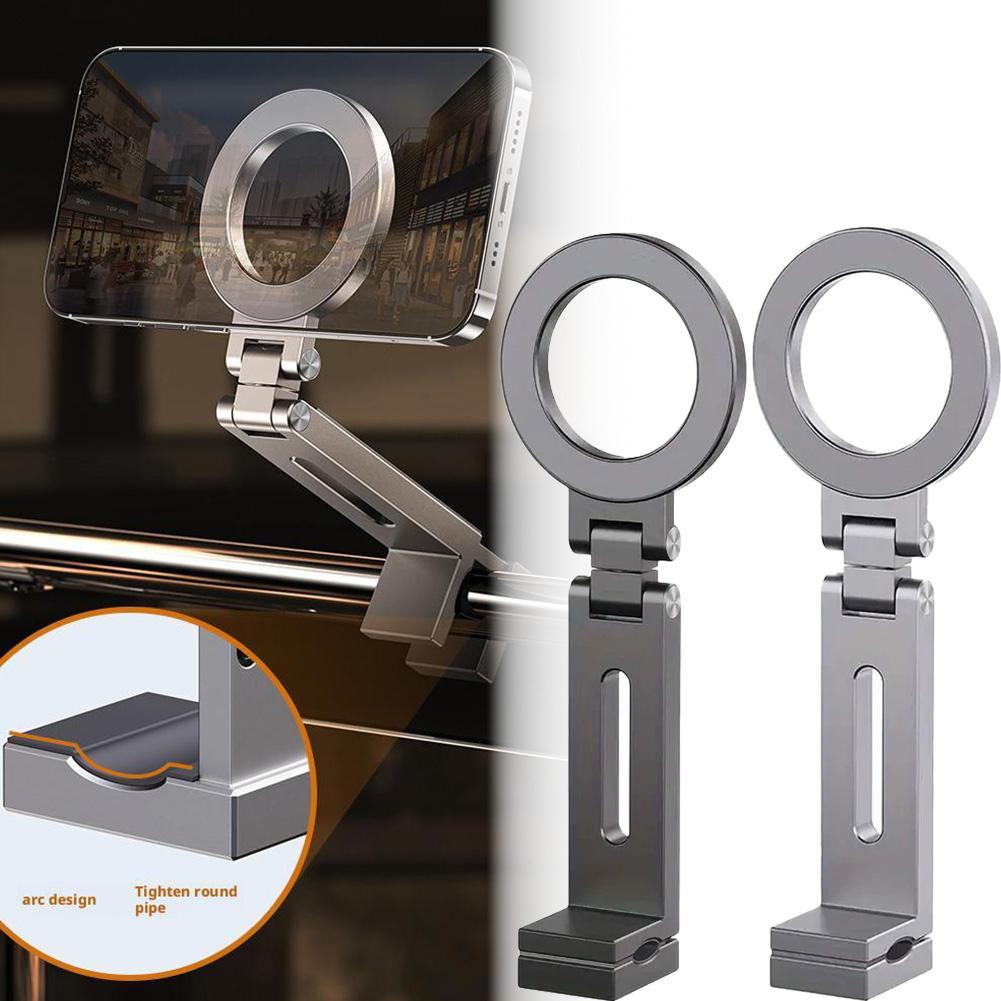 Universal Magnetic Phone Holder Travel Essentials Flexible Rotation Hands-Free Airplane Phone Mount for All Phones