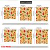2pcs 2D flat printing Classic Christmas Curtains Christmas Holly Candy Ball Digital Printed Polyester Drapes Family Party Use