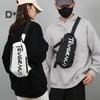 Crossbody Bag with Adjustable Belt Unisex Chest Bag Zipper Closure Large Capacity Fashionable Shoulder Bag Sports Bag