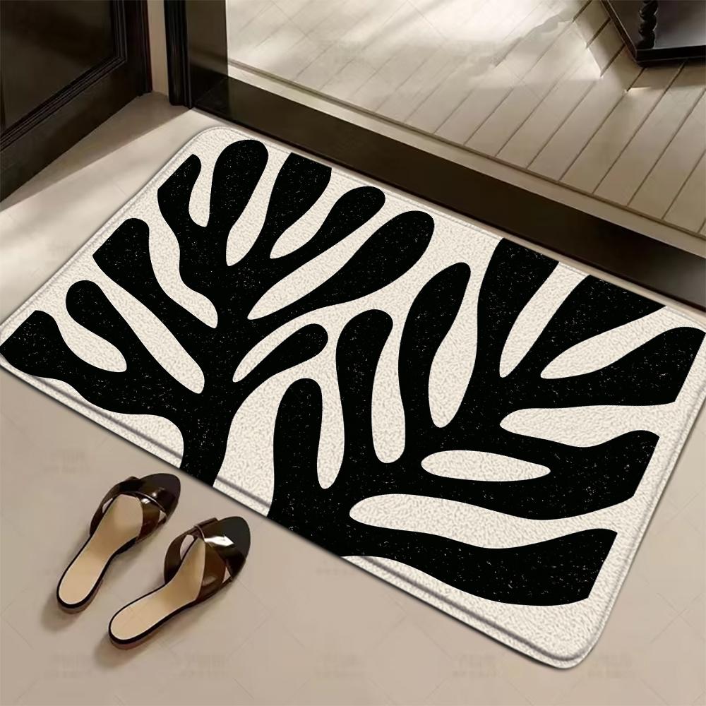 Entrance Doormat Minimalist Style Light Colored Rug Home Decoration Living Room Bathroom Floor Mat Kitchen Anti Slip Carpet