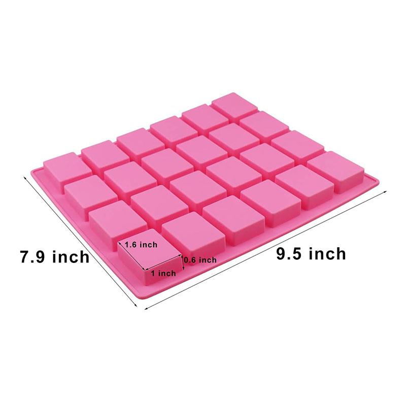 12/20/24 Cavity Chocolate Bars Silicone Mold Rectangle Square Granola Protein Energy Maker Whiskey Ice Cube Tray Candy Pralines