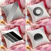 Modern Black White Gray Geometric Cushion Cover Anti-dustmite Pillowcase Invisible zipper silky short plush Sofa cushion cover