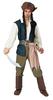 Disney Pirates of the Caribbean Adult Jack Sparrow Costume 802537