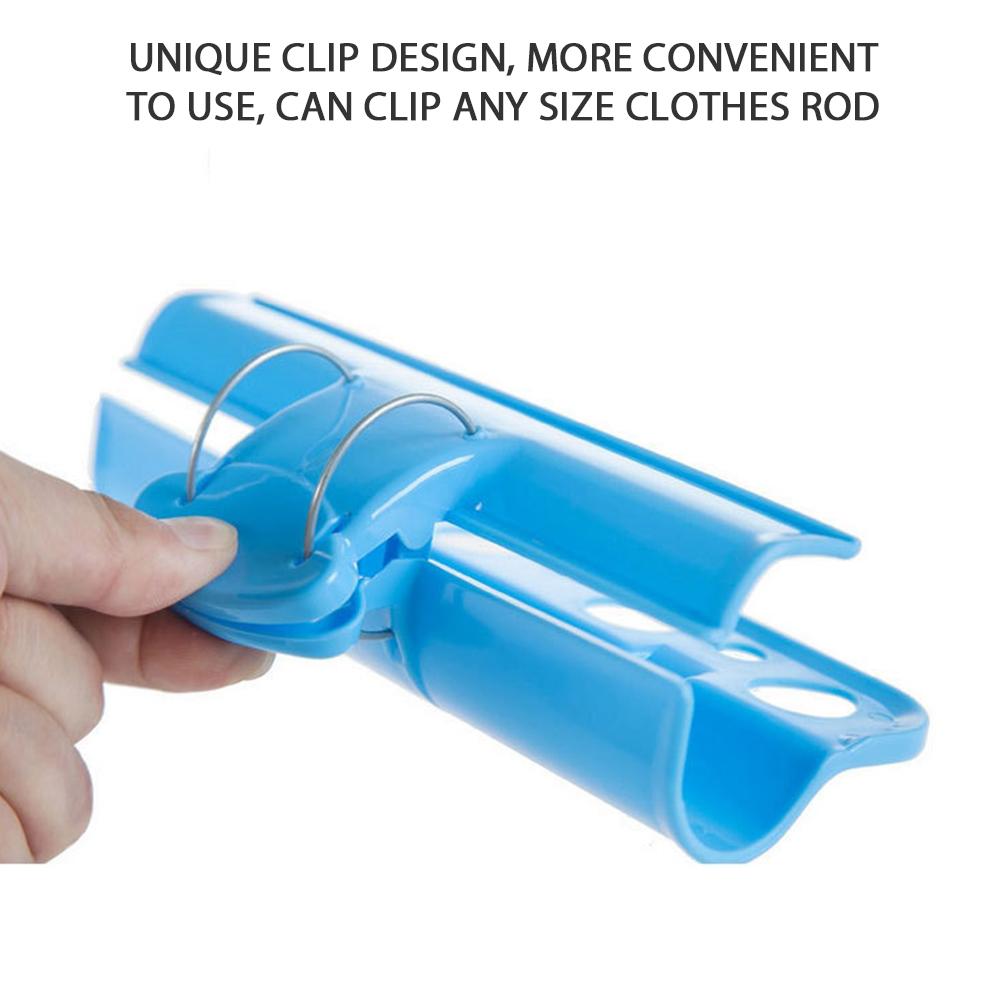 3 Stück Kleiderbügel mit fester Schnalle, Winddichte Kleiderbügelhaken, Wäscheständer für Balkon, Hof, Wäscheleine