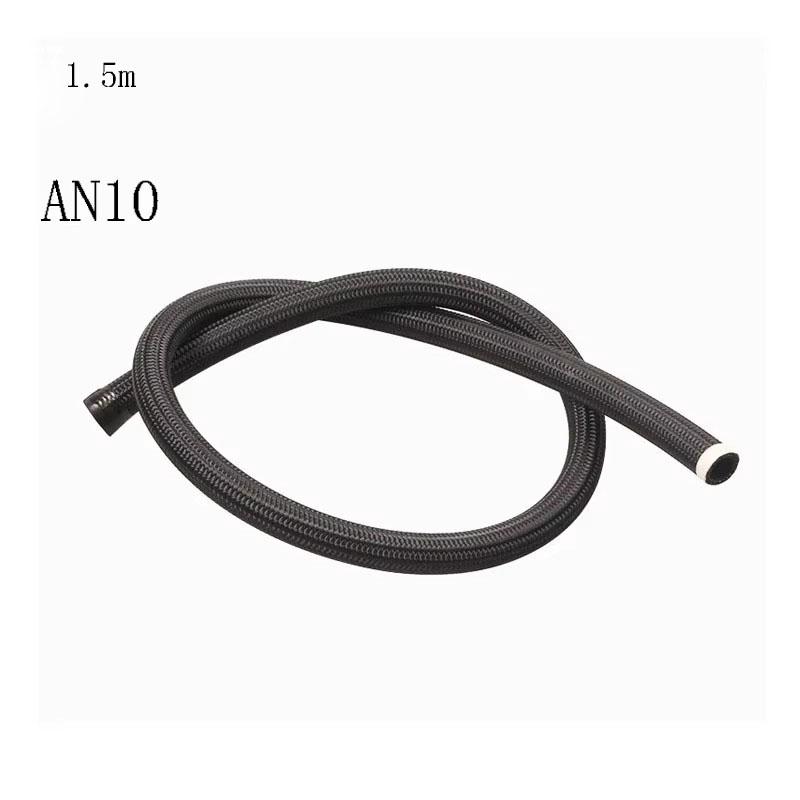 AN4 AN6 AN8 AN10 Nylon Stainless Steel Braided Brake Gas Oil Cooler Fuel Line Hose CPE Synthetic Rubber Fuel Pipe