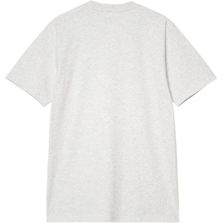 Carhartt WIP T-Shirts Men's Ash Heather Crew Neck Moderate Straight Fit I031047-2QM-XX