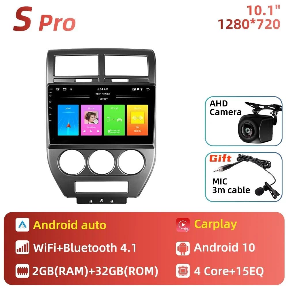 for Jeep Compass MK Patriot 2006-2010 Radio 2 Din Android Stereo Screen GPS Autoradio Head Unit Carplay Car Multimedia Player