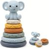 Silicone Baby Stacking Toy Animal Puzzle Toy Suitable for Soft Stackable Blocks and Squeeze Toys Sensory Building Blocks for Babies Over 6 Months