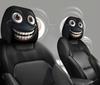2PCS Funny Cartoon Car Headrest Cover Eyes Car Seat Head Rest Protector Spooky Cars Seat Covers for Cars for Halloween Christmas