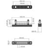 6p Copper Busbar 150a High Current Straight Single Row With Transparent Upper Cover For Marine Yach