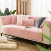 New Rabbit Plush Sofa Cushion Winter Style Anti-skid Thickened Sofa Cover Simple Modern Winter Light Luxury Style Cushion Cover