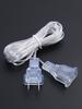 3M Plug Extender Wire Portable Light String Extension Cable Standard Switch Cable for LED String Light Christmas Lights