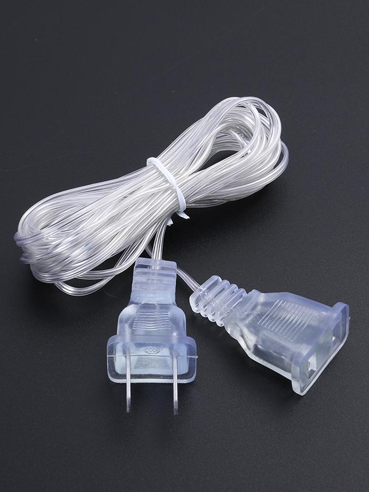 3M Plug Extender Wire Portable Light String Extension Cable Standard Switch Cable for LED String Light Christmas Lights