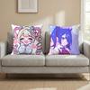 Kawayii Needy Streamer Overload Cushion Cover Multi-Scene Pillow Cover for Home & Car - Reversible, Soft & Durable for Daily Use