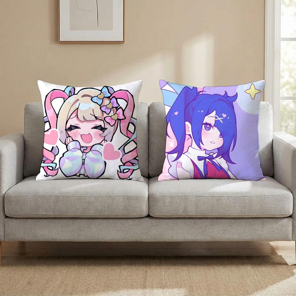 Kawayii Needy Streamer Overload Cushion Cover Multi-Scene Pillow Cover for Home & Car - Reversible, Soft & Durable for Daily Use