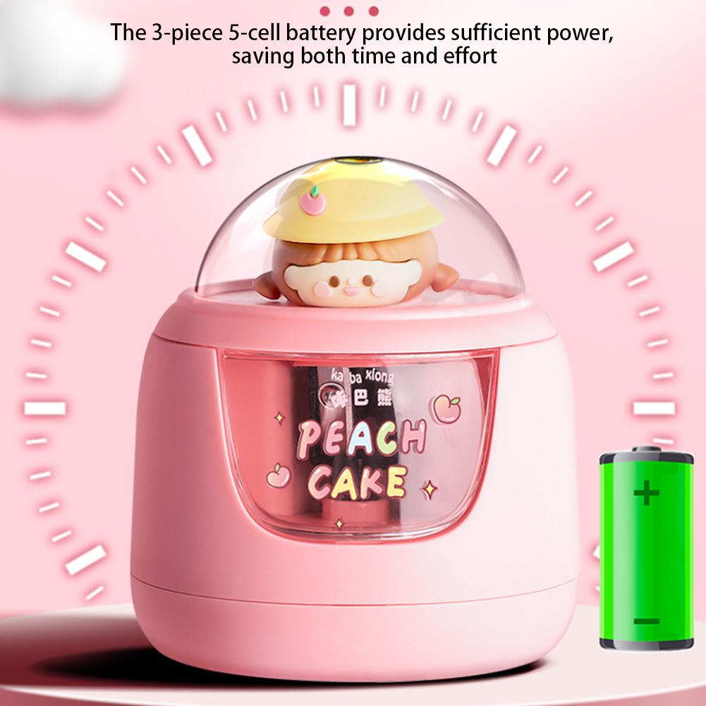 Fully Automatic Pencil Sharpener Cartoon Cute Portable Electric Pencil Sharpener Students Stationery Study Office Supplies