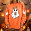 Women's Pullover Sweatshirt, Casual Long Sleeve Neck Loose Fit Color Top